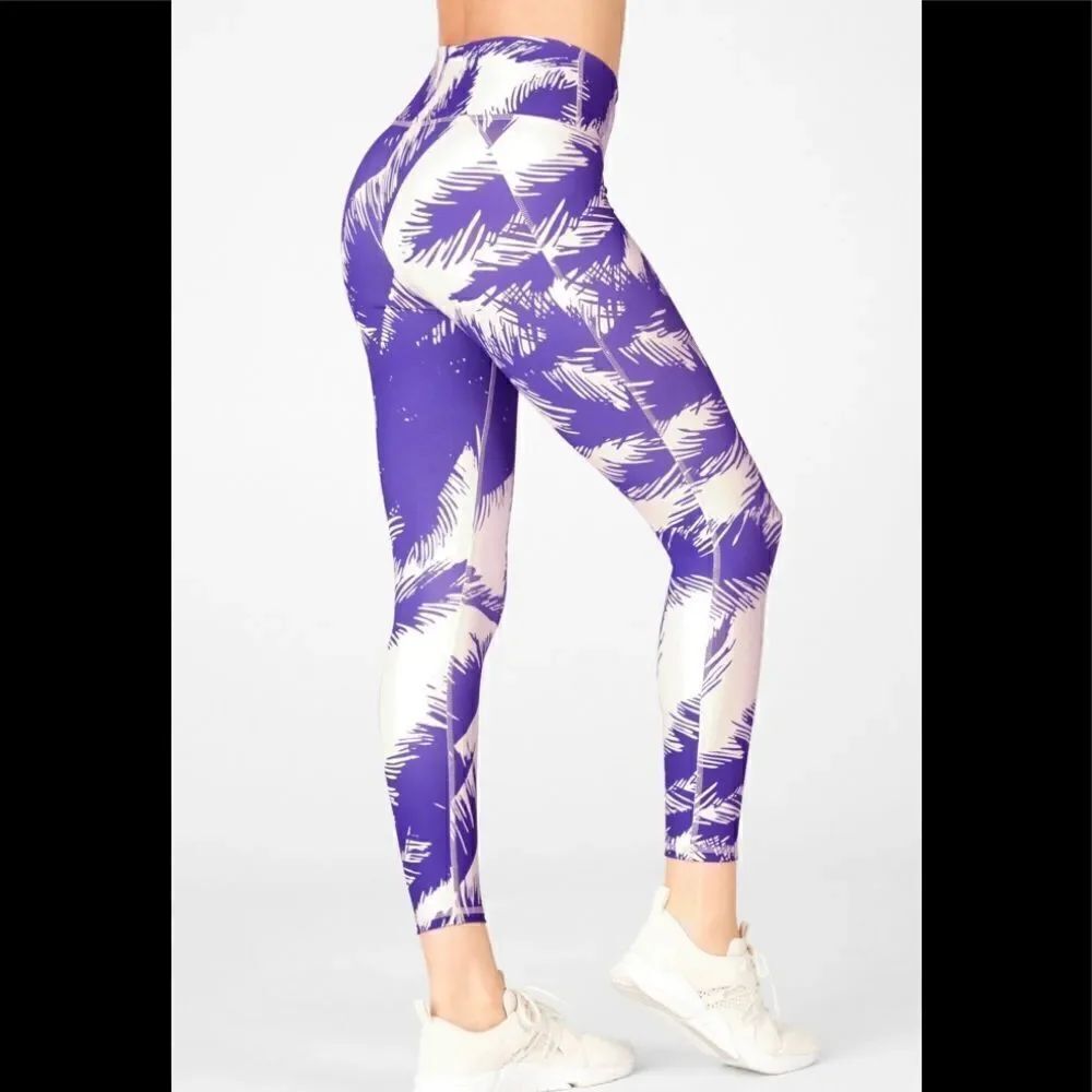 Fabletics High Waisted Printed PureLux Leggings